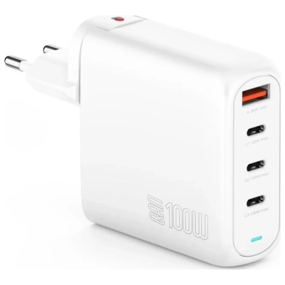 Hurtownia GSM - Încărcător de putere 4smarts Flex Pro 100W USB-A, 3xUSB-C, alb - 4SMR80 - {ean13} - Hurt
