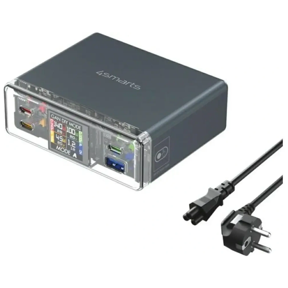 Hurtownia GSM - Stație de încărcare 4smarts Lucid 300W cu modul DIY gri - 4SMR83 - {ean13} - Hurt