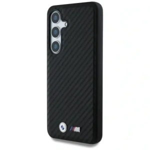 Hurtownia GSM - BMW Kožený Carbon MagSafe Samsung Galaxy S25+ Plus černý - BMW823 - {ean13} - Hurt