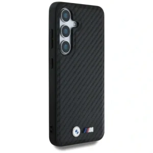 Wholesale BMW Leather Carbon MagSafe Samsung Galaxy S25+ Plus black - BMW823 - {ean13} - Hurt
