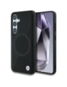 BMW Leather Half Textured MagSafe Samsung Galaxy S25 black