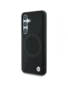 Wholesale BMW Leather Half Textured MagSafe Samsung Galaxy S25 black - BMW824 - {ean13} - Hurt