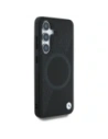 Wholesale BMW Leather Half Textured MagSafe Samsung Galaxy S25 black - BMW824 - {ean13} - Hurt