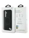 Wholesale BMW Leather Half Textured MagSafe Samsung Galaxy S25 black - BMW824 - {ean13} - Hurt