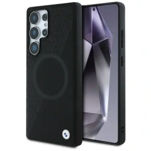 Hurtownia GSM - BMW Piele Texturată Parțial MagSafe Samsung Galaxy S25 Ultra negru - BMW825 - {ean13} - Hurt