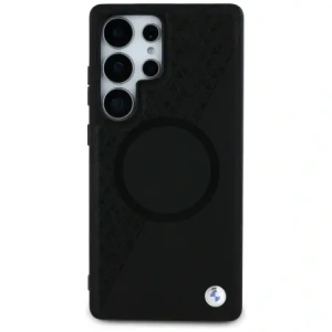 Hurtownia GSM - BMW Piele Texturată Parțial MagSafe Samsung Galaxy S25 Ultra negru - BMW825 - {ean13} - Hurt
