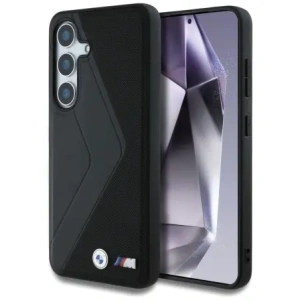 Wholesale BMW Leather Oversized Stripes MagSafe Samsung Galaxy S25 black - BMW826 - {ean13} - Hurt