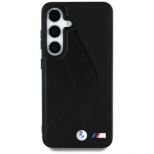 Hurtownia GSM - BMW Bőr Nagy Méretű Csíkok MagSafe Samsung Galaxy S25 fekete - BMW826 - {ean13} - Hurt
