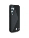 Wholesale BMW Leather Oversized Stripes MagSafe Samsung Galaxy S25 black - BMW826 - {ean13} - Hurt