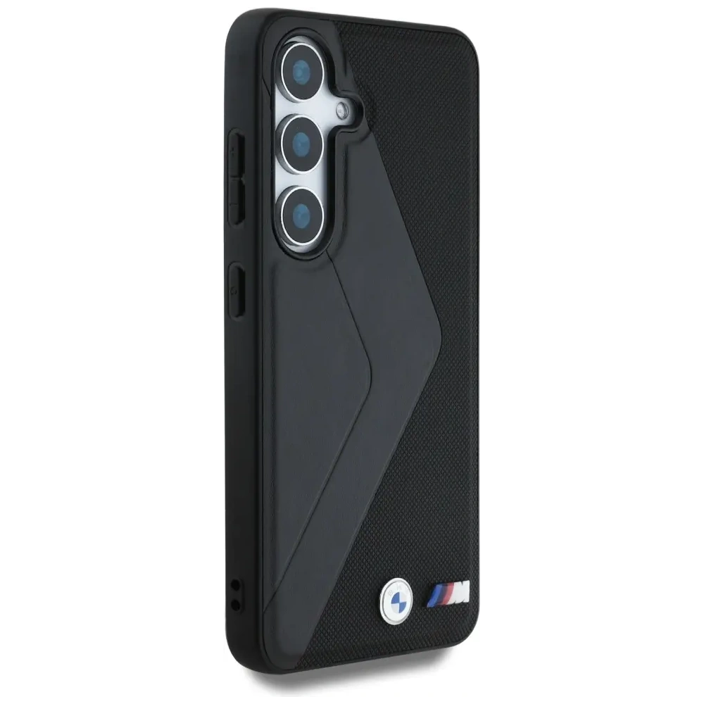 Wholesale BMW Leather Oversized Stripes MagSafe Samsung Galaxy S25 black - BMW826 - {ean13} - Hurt