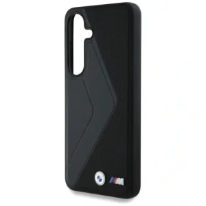 Wholesale BMW Leather Oversized Stripes MagSafe Samsung Galaxy S25 black - BMW826 - {ean13} - Hurt