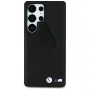 Wholesale BMW Leather Oversized Stripes MagSafe Samsung Galaxy S25 Ultra black - BMW827 - {ean13} - Hurt