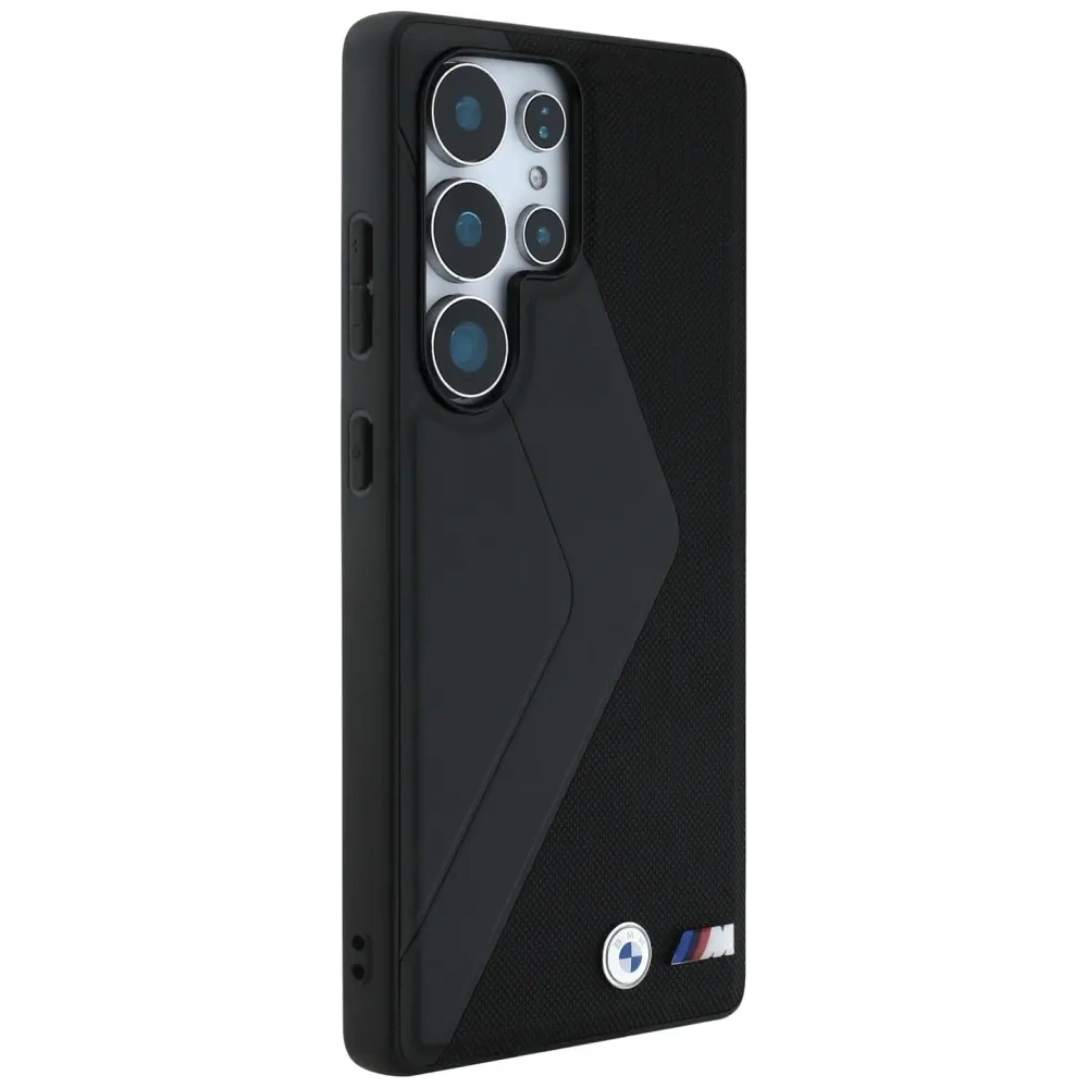 Wholesale BMW Leather Oversized Stripes MagSafe Samsung Galaxy S25 Ultra black - BMW827 - {ean13} - Hurt