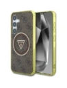 Guess 4G Glitter Triangle Buttons MagSafe Samsung Galaxy S25 brown
