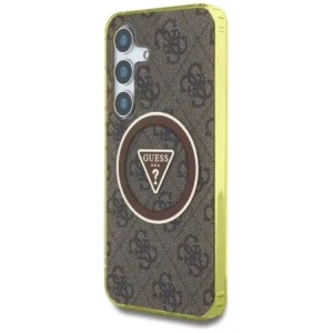Wholesale Guess 4G Glitter Triangle Buttons MagSafe Samsung Galaxy S25 brown - GUE4554 - {ean13} - Hurt