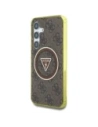 Wholesale Guess 4G Glitter Triangle Buttons MagSafe Samsung Galaxy S25 brown - GUE4554 - {ean13} - Hurt