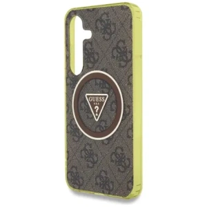 Wholesale Guess 4G Glitter Triangle Buttons MagSafe Samsung Galaxy S25 brown - GUE4554 - {ean13} - Hurt
