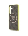 Wholesale Guess 4G Glitter Triangle Buttons MagSafe Samsung Galaxy S25 brown - GUE4554 - {ean13} - Hurt