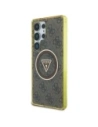 Hurtownia GSM - Etui Guess 4G Glitter Triangle Buttons MagSafe do Samsung Galaxy S25 Ultra brązowy - GUE4555 - {ean13} - Hurt