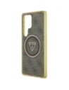Hurtownia GSM - Etui Guess 4G Glitter Triangle Buttons MagSafe do Samsung Galaxy S25 Ultra brązowy - GUE4555 - {ean13} - Hurt