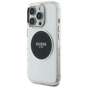 Hurtownia GSM - Vermutlich IML Metallfarbener Kreis Klassisches Logo MagSafe Apple iPhone 16 Pro Max schwarz - GUE4557 - {ean13} - Hurt
