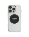 Wholesale Guess IML Metal Colored Circle Classic Logo MagSafe Apple iPhone 16 Pro Max black - GUE4557 - {ean13} - Hurt