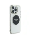 Wholesale Guess IML Metal Colored Circle Classic Logo MagSafe Apple iPhone 16 Pro Max black - GUE4557 - {ean13} - Hurt