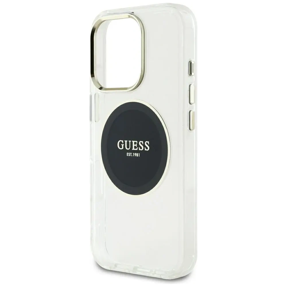 Hurtownia GSM - Etui Guess IML Metal Colored Circle Classic Logo MagSafe do Apple iPhone 16 Pro Max czarny - GUE4557 - {ean13} - Hurt