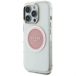 Hurtownia GSM - Vermutlich IML Metallfarbener Kreis Klassisches Logo MagSafe Apple iPhone 16 Pro Max rosa - GUE4558 - {ean13} - Hurt