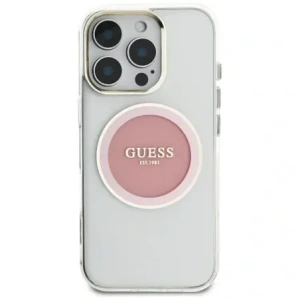 Hurtownia GSM - Vermutlich IML Metallfarbener Kreis Klassisches Logo MagSafe Apple iPhone 16 Pro Max rosa - GUE4558 - {ean13} - Hurt