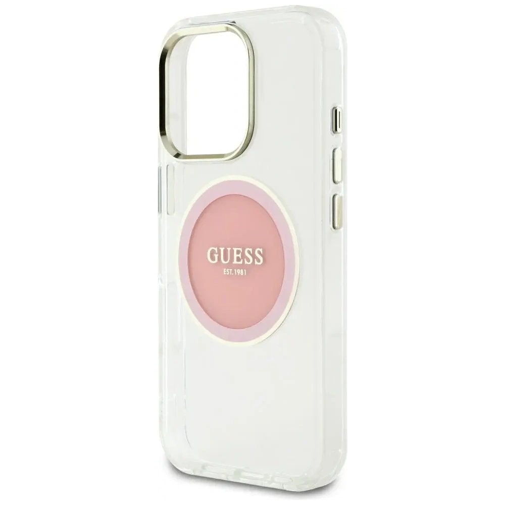 Hurtownia GSM - Gondolj IML Fém Színes Kör Klasszikus Logó MagSafe Apple iPhone 16 Pro Max rózsaszín - GUE4558 - {ean13} - Hurt