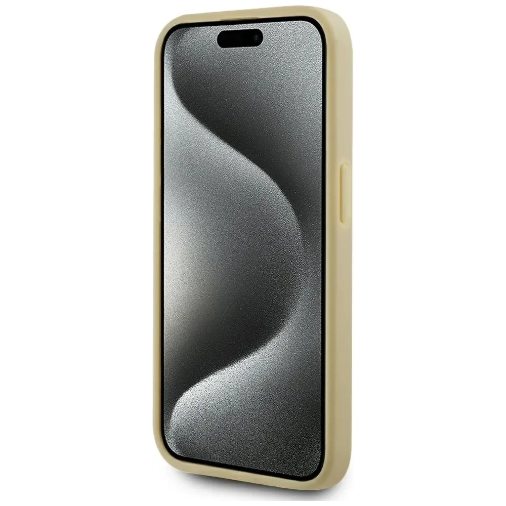 Hurtownia GSM - Etui Karl Lagerfeld Wrinkled Metal Signature do Apple iPhone 15 Pro złoty - KLD22041 - {ean13} - Hurt