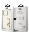 Hurtownia GSM - Etui Karl Lagerfeld Wrinkled Metal Signature do Apple iPhone 15 Pro złoty - KLD22041 - {ean13} - Hurt