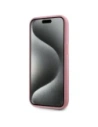 Wholesale Karl Lagerfeld Wrinkled Metal Signature Apple iPhone 15 pink - KLD22042 - {ean13} - Hurt