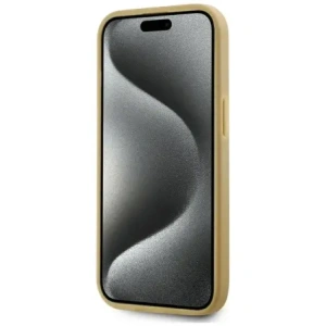 Wholesale Karl Lagerfeld Wrinkled Metal Signature Apple iPhone 15 gold - KLD22043 - {ean13} - Hurt