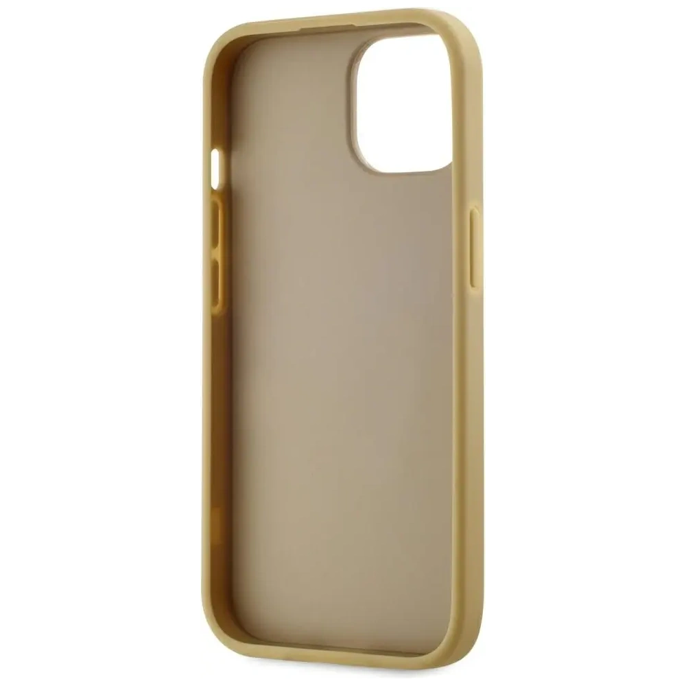 Wholesale Karl Lagerfeld Wrinkled Metal Signature Apple iPhone 15 gold - KLD22043 - {ean13} - Hurt
