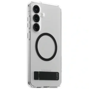 Hurtownia GSM - CARE od PanzerGlass Funkce Černý stojánek & QI Samsung Galaxy S25+ Plus průhledný - PZG874 - {ean13} - Hurt