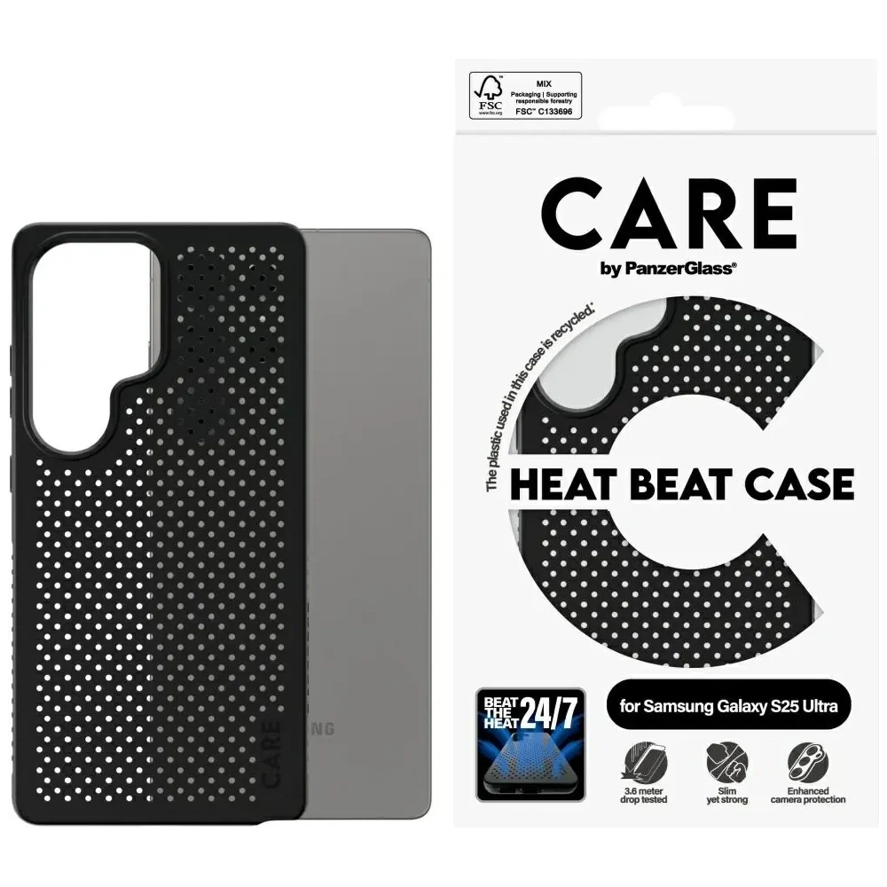 Hurtownia GSM - Etui CARE by PanzerGlass Feature Heat Beat do Samsung Galaxy S25 Ultra czarny - PZG876 - {ean13} - Hurt