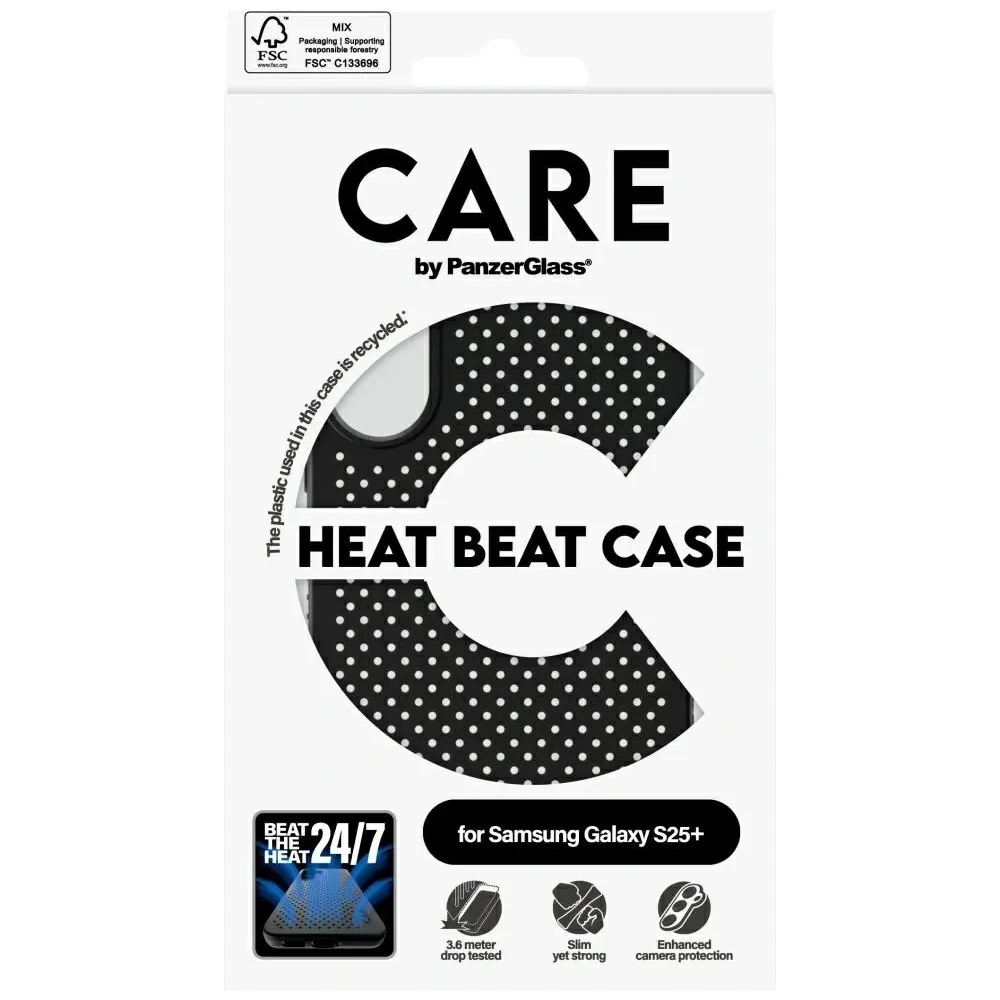 Hurtownia GSM - CARE od PanzerGlass Funkce Heat Beat Samsung Galaxy S25+ Plus černá - PZG877 - {ean13} - Hurt