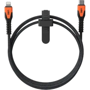 UAG Urban Armor Gear Robustes Kabel USB-C / Lightning 30W 1,5 m (schwarz / orange)