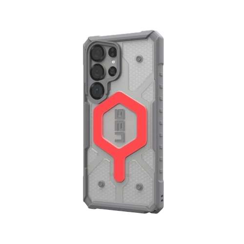 Etui UAG Urban Armor Gear Pathfinder Clear Magnet Bundle Apple Samsung Galaxy S25 Ultra MagSafe (active lava)