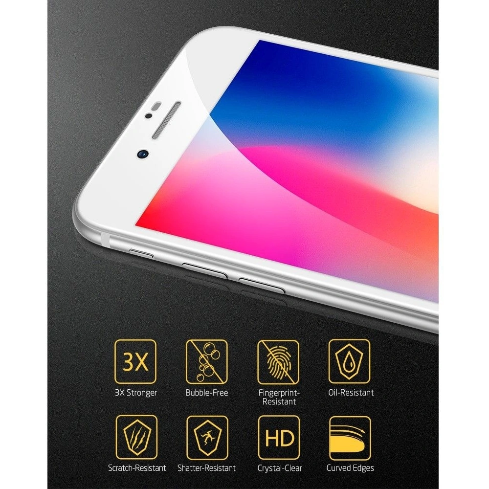 Hurtownia GSM - Szkło ESR Screen Shield 3D Apple iPhone SE 2022/SE 2020/8/7 White - ESR184WHT - {ean13} - Hurt