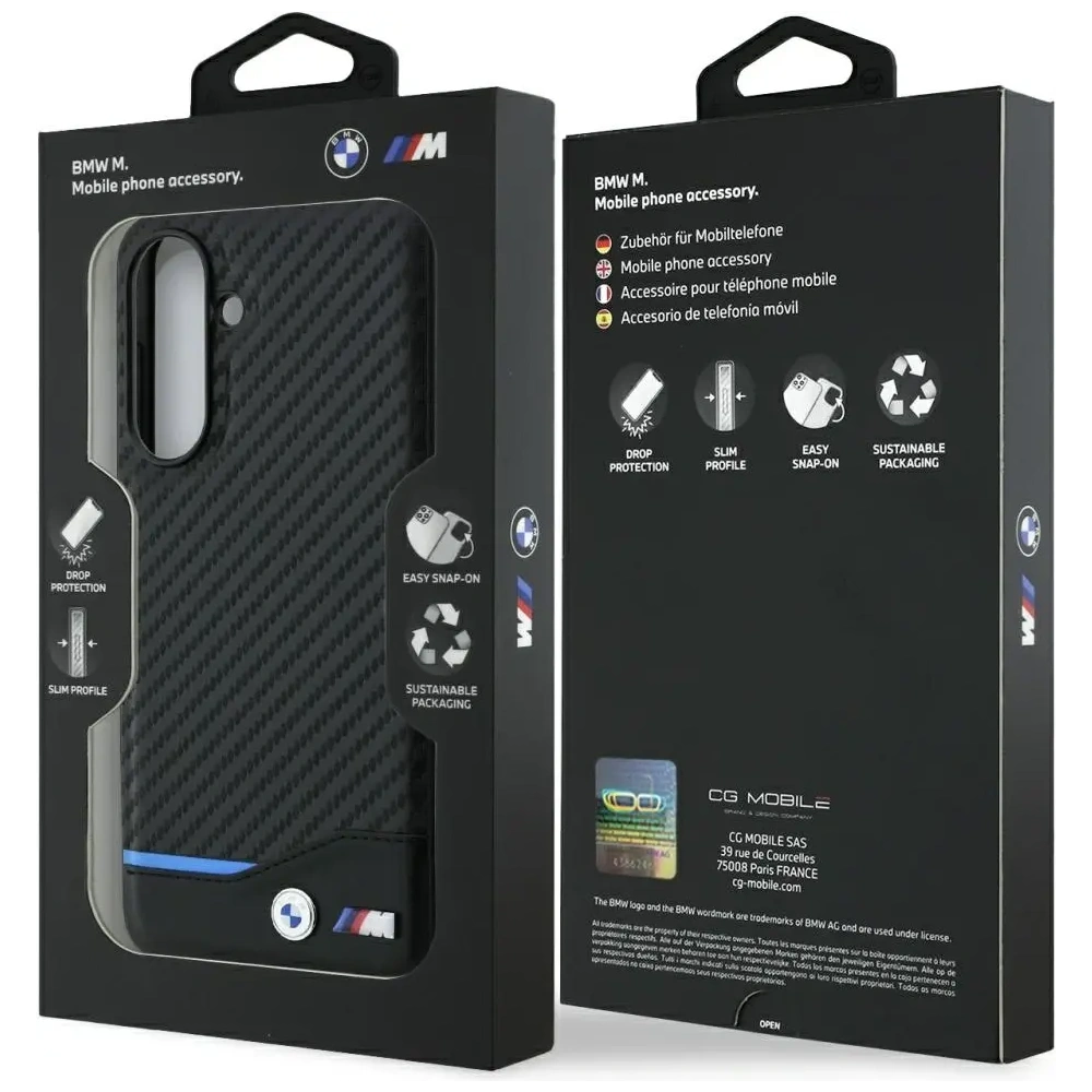Hurtownia GSM - BMW M Carbon Samsung Galaxy A56 negru - BMW828 - {ean13} - Hurt