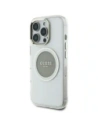 Wholesale Guess IML Metal Colored Circle Classic Logo MagSafe Apple iPhone 16 Pro Max grey - GUE4559 - {ean13} - Hurt