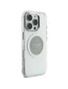 Wholesale Guess IML Metal Colored Circle Classic Logo MagSafe Apple iPhone 16 Pro Max grey - GUE4559 - {ean13} - Hurt