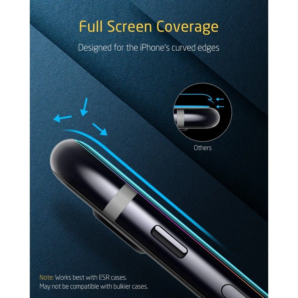 Hurtownia GSM - Szkło ESR Screen Shield 3D Apple iPhone SE 2022/SE 2020/8/7 Black - ESR185BLK - {ean13} - Hurt