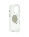 Wholesale Guess IML Metal Colored Circle Classic Logo MagSafe Apple iPhone 16 Pro Max grey - GUE4559 - {ean13} - Hurt