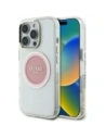 Hádej IML Metal Barevný Kruh Klasické Logo MagSafe Apple iPhone 16 Pro růžový