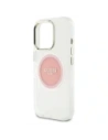 Hurtownia GSM - Guess IML Metal Colorat Cerc Logo Clasic MagSafe Apple iPhone 16 Pro roz. - GUE4560 - {ean13} - Hurt