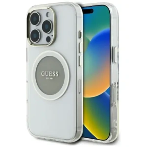Hurtownia GSM - Hádejte IML Metal Barevný Kruh Klasické Logo MagSafe Apple iPhone 16 Pro šedý - GUE4561 - {ean13} - Hurt
